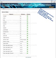 Server/Services Status for Website/Hosting Service.